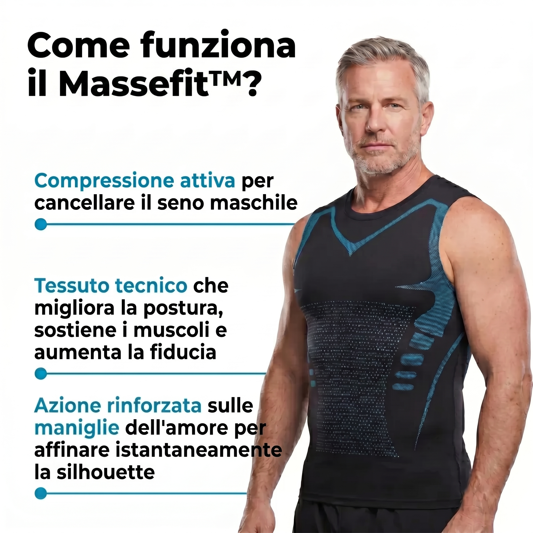 Massefit™ | Canotta compressiva modellante